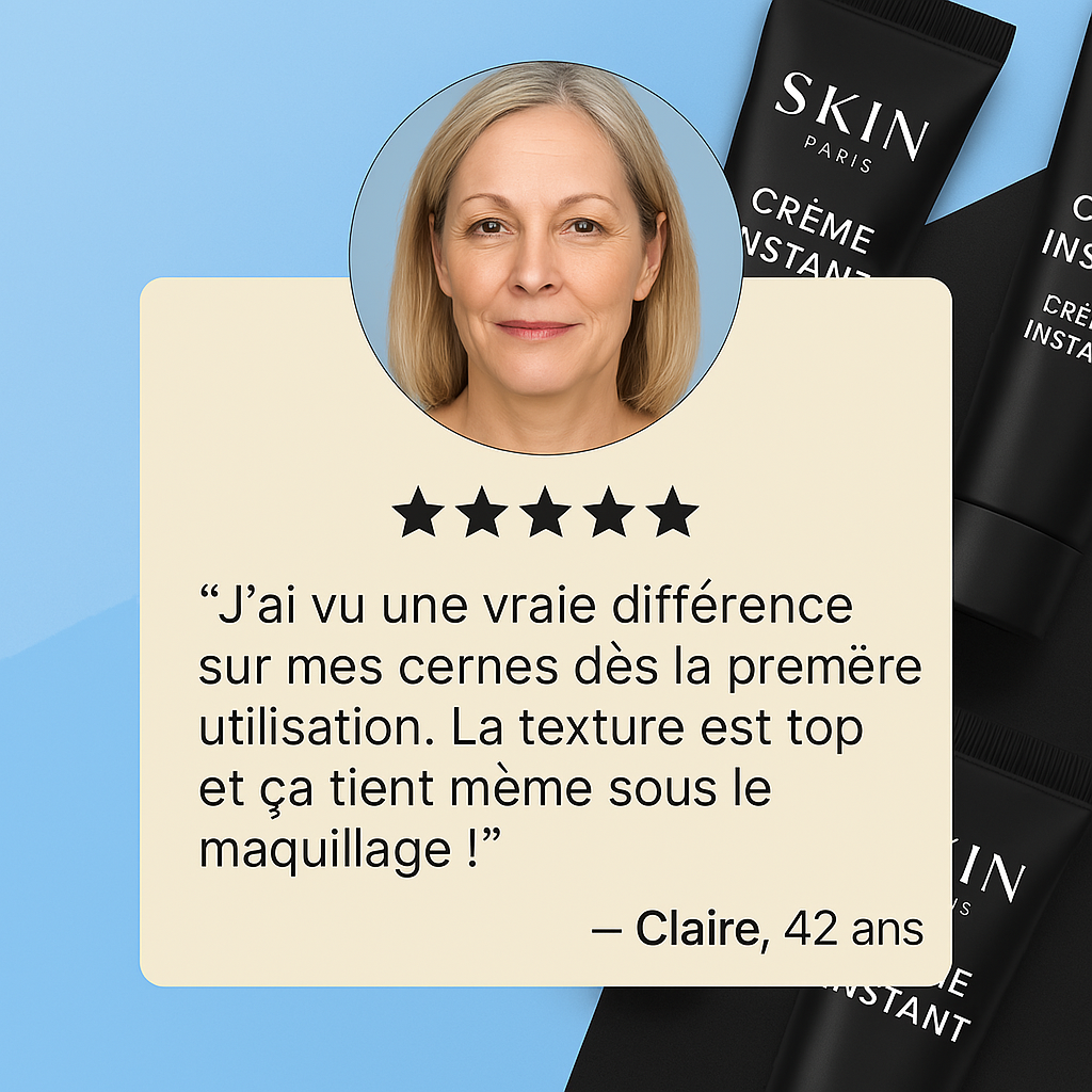Crème Instantanée cernes et rides